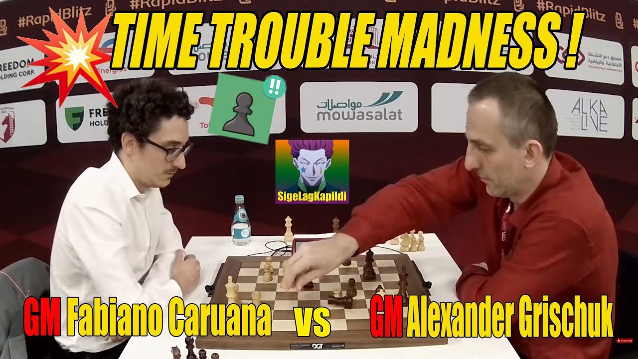 Fabiano Caruana vs Alexander Grischuk | FIDE World Blitz Championship 2025 ROUND 14 🔥