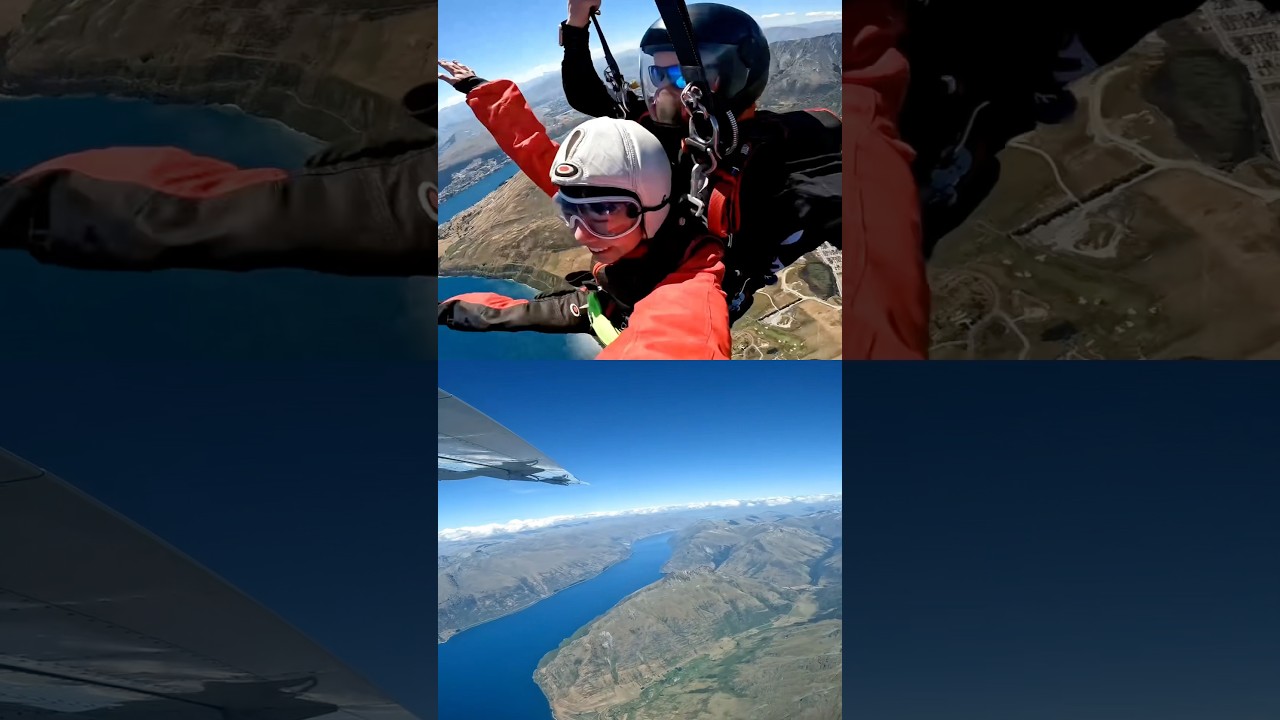 🇳🇿 When you&rsquo;re in New Zealand!! I love sky diving❤️&zwj;🔥🪂 #skydiving #queenstown