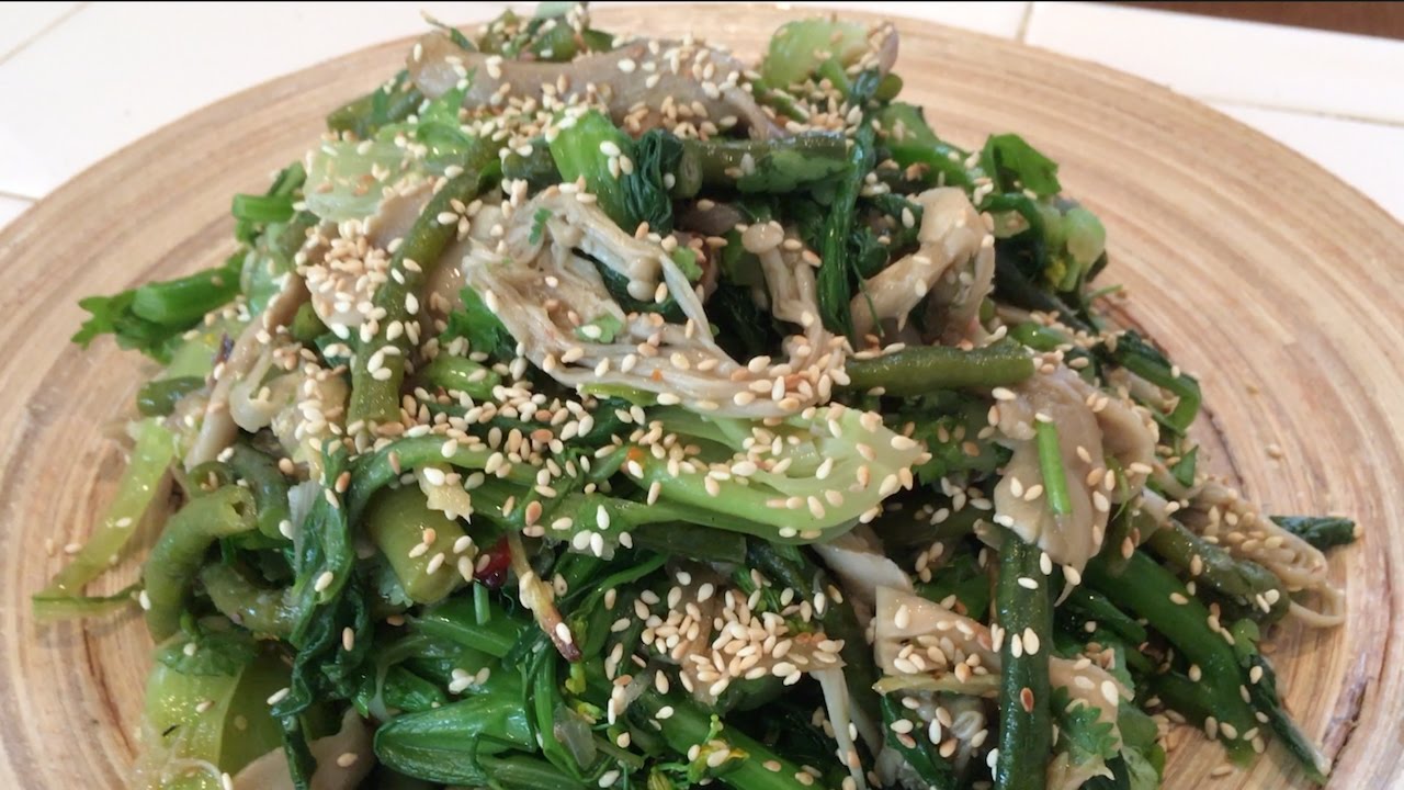C/w Nana: Lao Steamed Vegetable Salad (ຊຸບຜັກ == Soop Phak)