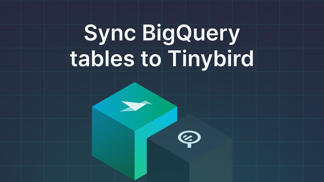 Sync BigQuery tables to Tinybird