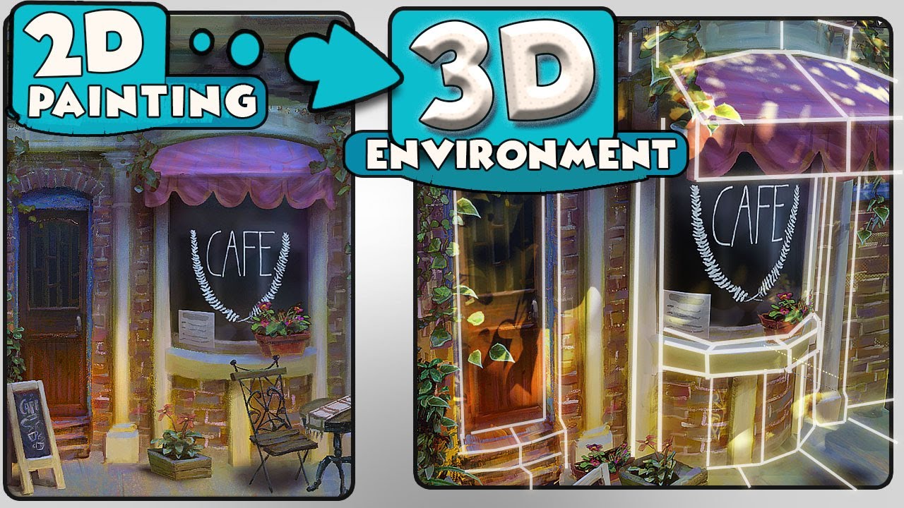 Превратите 2D-картину в 3D-среду — мощные методы BLENDER