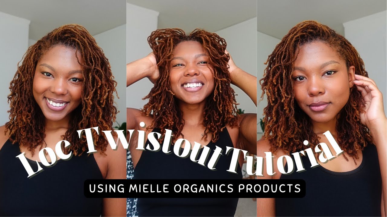 Mid-Length Loc Twistout Tutorial | Using Mielle Organics Products ONLY