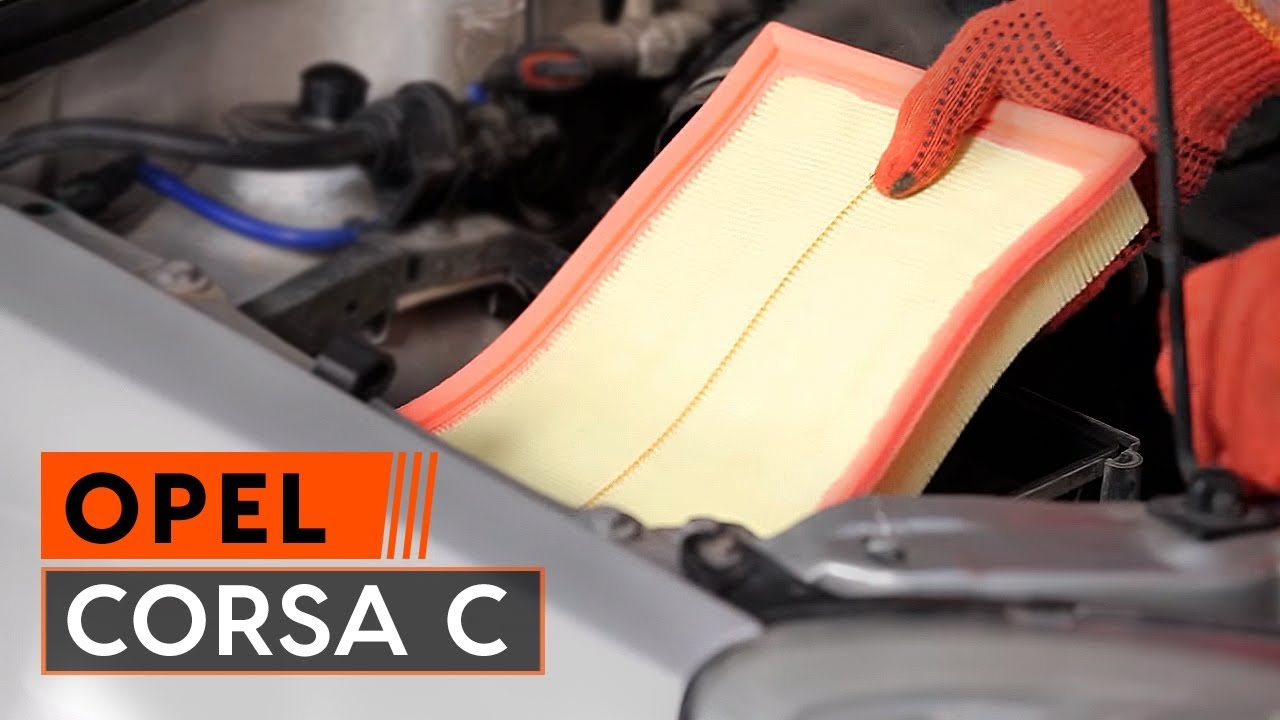 How to change Air Filter on OPEL CORSA C TUTORIAL | AUTODOC