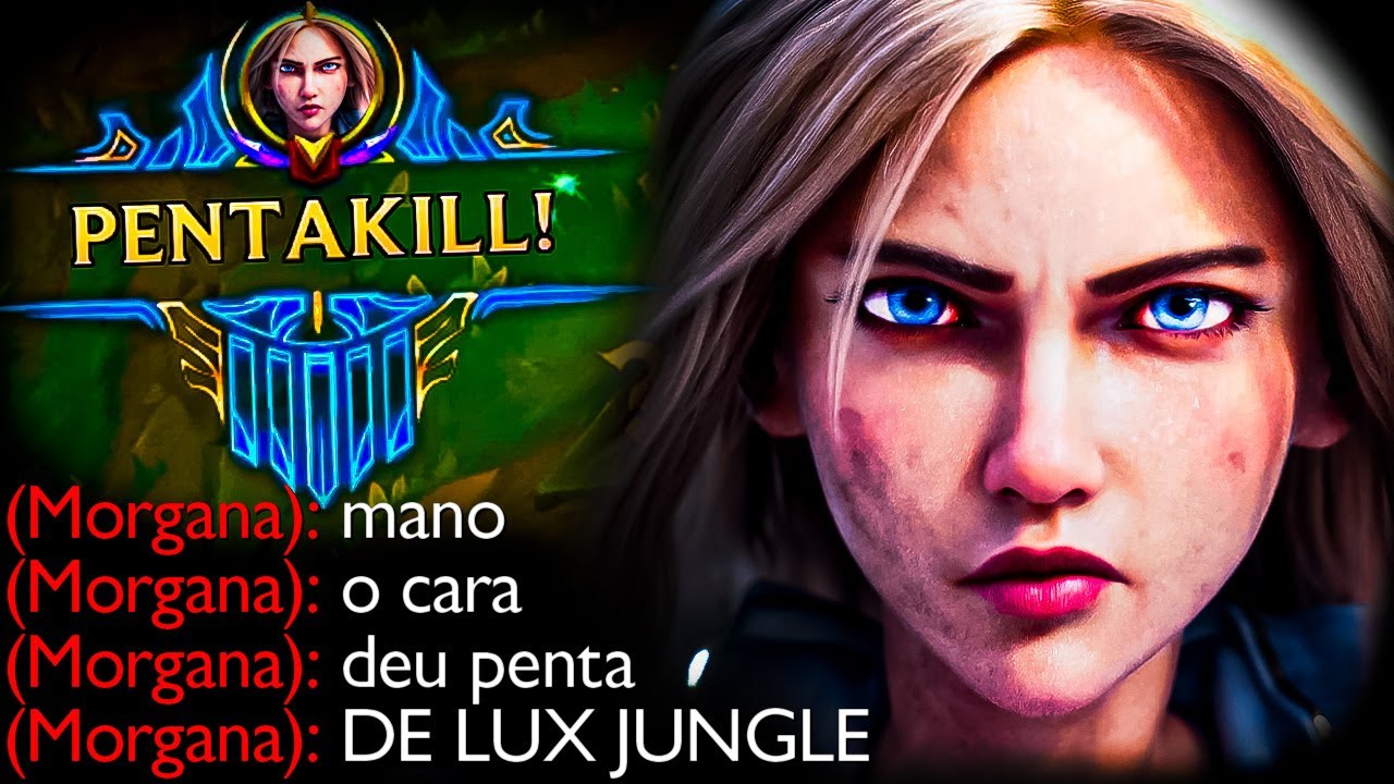 JOGUEI DE LUX JUNGLE E DEI O PENTAKILL MAIS LINDO DO MUNDO!!