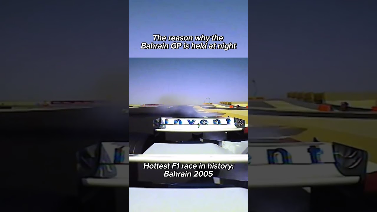 reason why the bahrain GP is held at night (Hottest F1 race in history 2005) #formula1  #f1