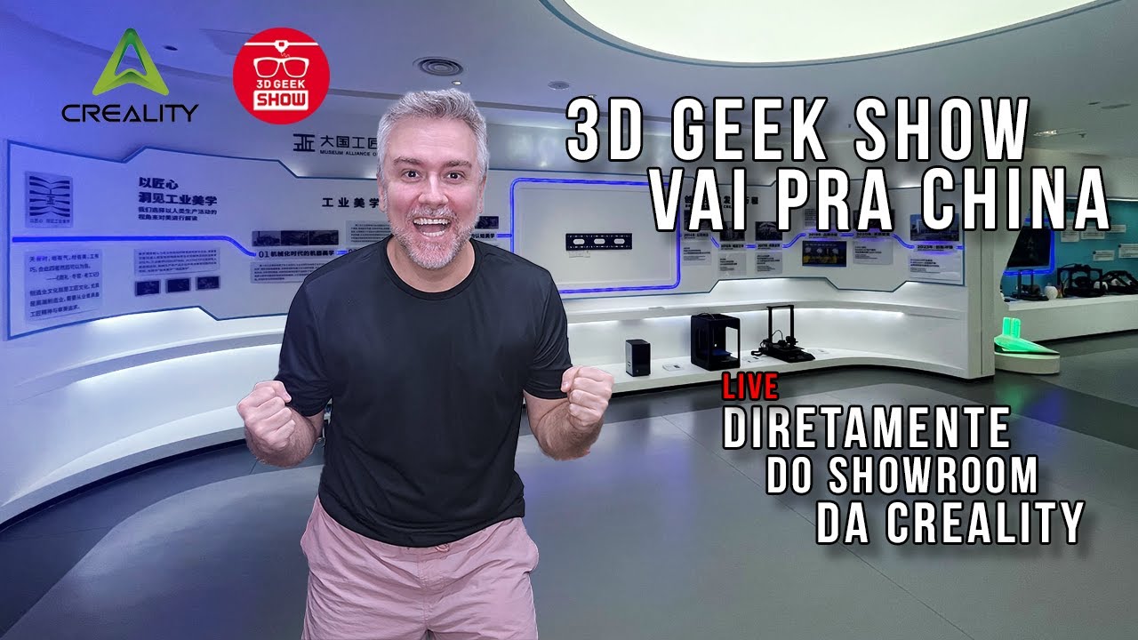 Venha conhecer o Showroom da Creality junto com o 3D Geek Show diretamente da china!