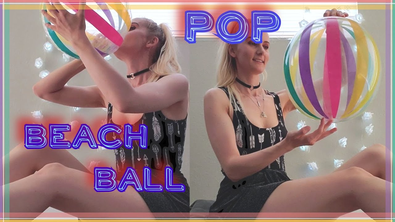ASMR Blowing Up A Beach Ball | Popping A Beach Ball