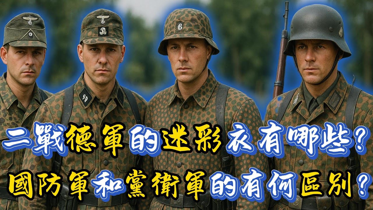 二戰德國國防軍和黨衞軍的迷彩服有哪些區別？
