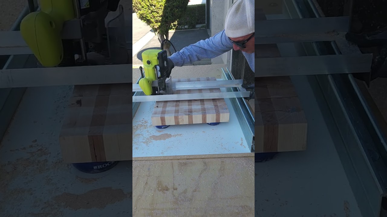DIY Flattening Jig #woodworking #diy #watchyourfingers
