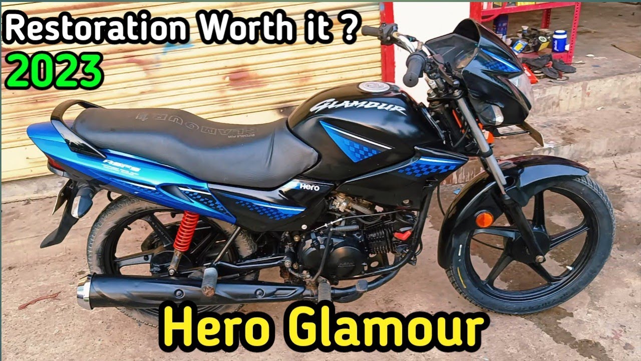 Hero Honda Glamour  Full Bike Restoration 2023