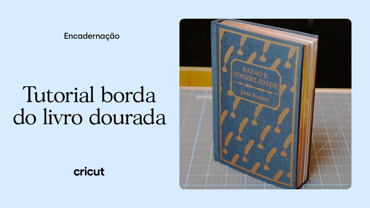 Como deixar a borda do livro dourada