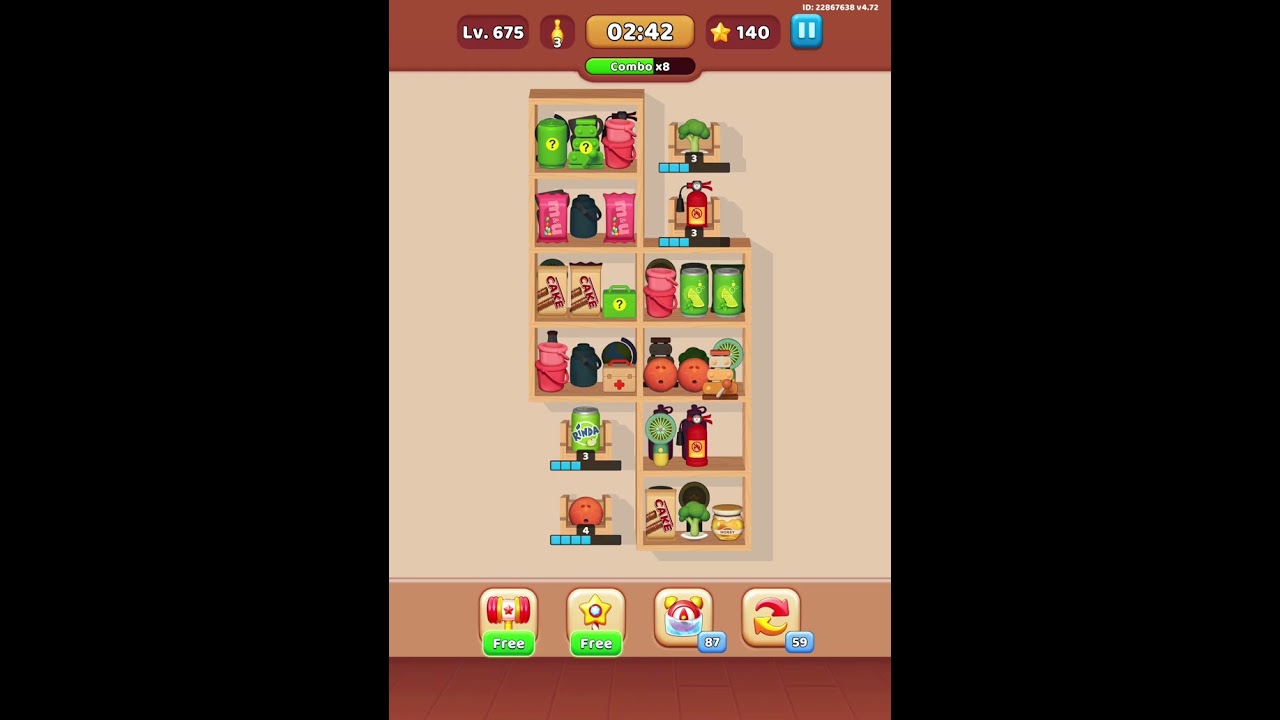 Goods sorting level 675