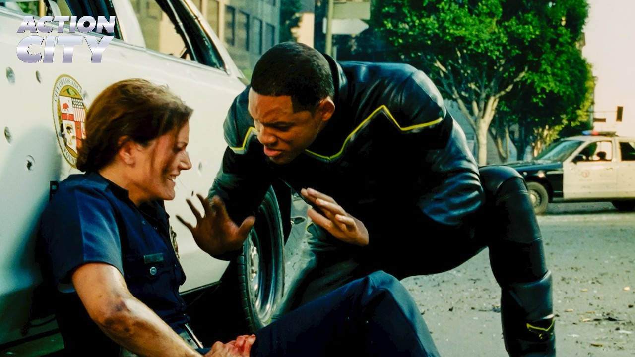 When Bank Robbers Try to Threaten a Superhero | Hancock (Will Smith, Jason Bateman)