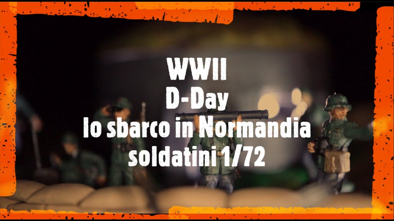 WWII D-Day, operazione Overlord lo sbarco in Normandia toy soldiers 1/72 the landing in Normandy 1/3