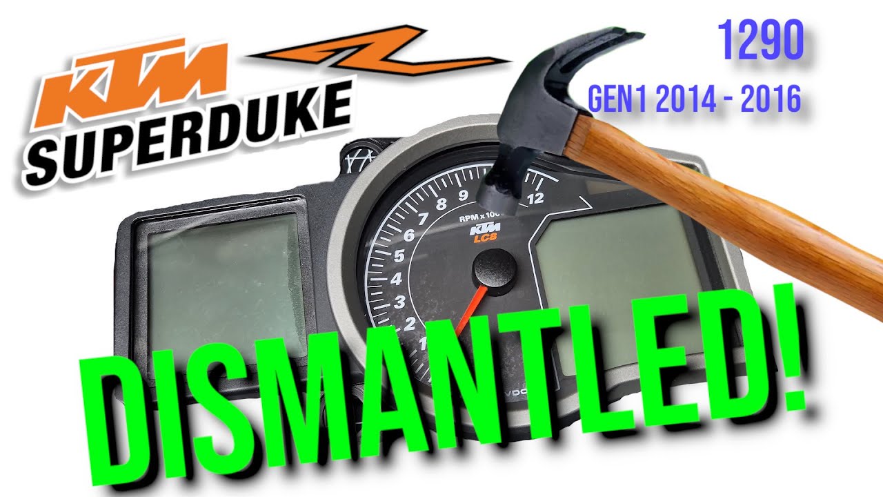 KTM 1290 1190 Superduke R Adventure GT Instrument Dashboard Destroyed!