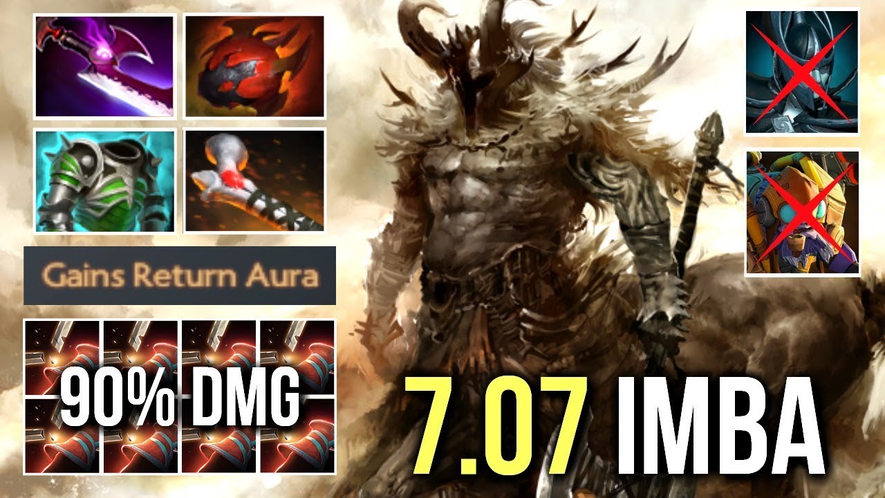 NEW META IMBA BUILD 7.07 Centaur Counter PA 90% Damage Return Aura by Inmate Epic Gameplay Dota 2