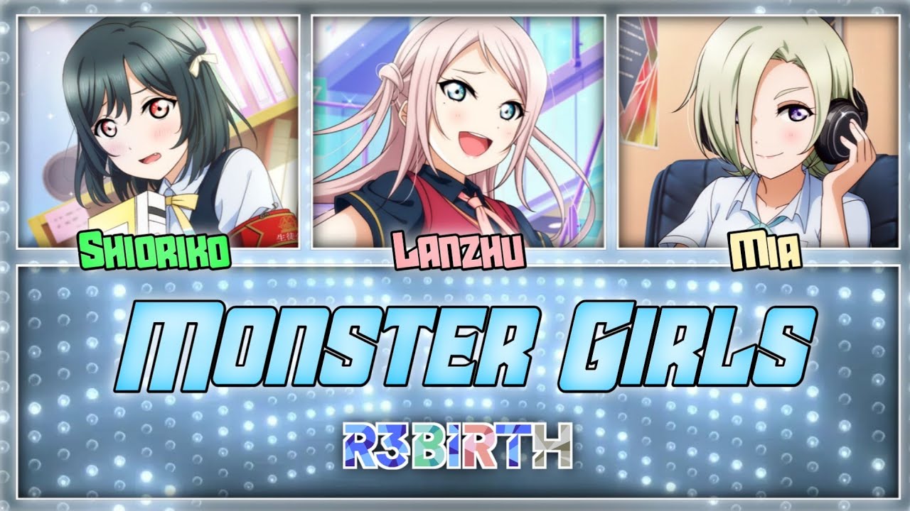 MONSTER GIRLS - R3BIRTH [FULL ENG/ROM LYRICS + COLOR CODED] | Love Live!