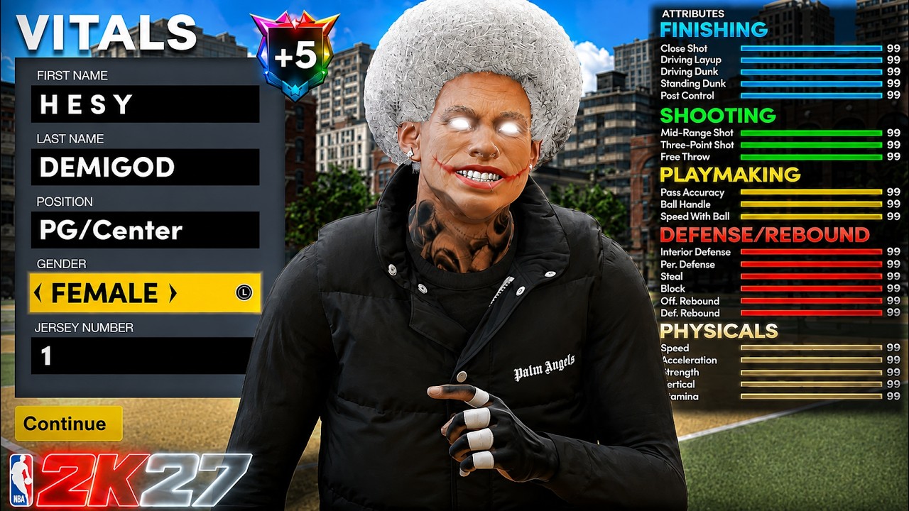 ЭТОТ БИЛД БИГМЕНА ДЛЯ СТАРТА ИГРЫ ЗАХВАТИТ NBA 2K27! 91 КОНТРОЛЬ МЯЧА, 90 ПОДБОР И МАКСИМАЛЬНАЯ С...