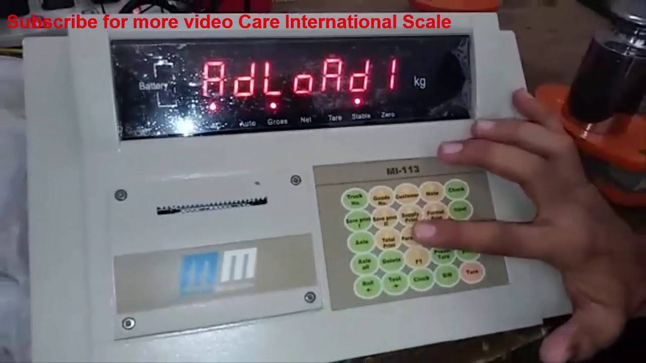 Weighing Bridge Calibration Procedure | MI 113 Weighing Indicator Calibration by Care International