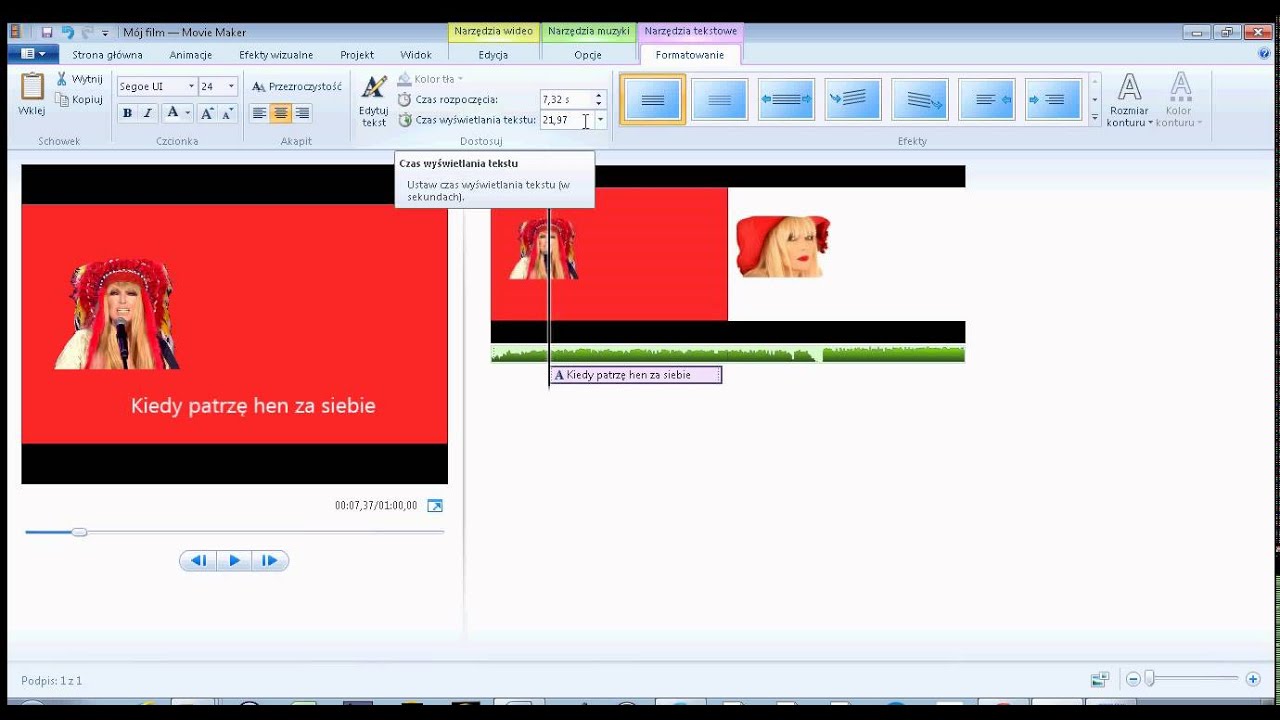 jak zrobić film i karaoke w windows movie maker