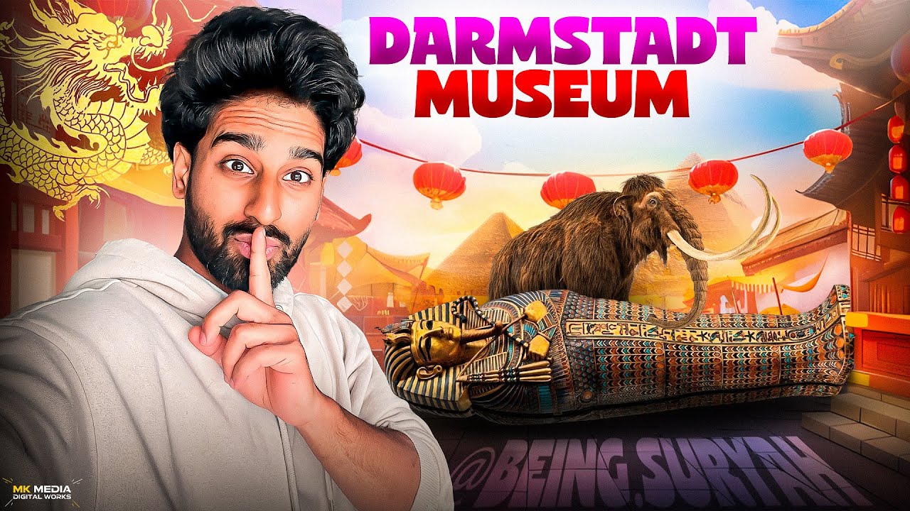 DARMSTADT MUSEUM🦣🦖☠️|| samurai, Ice age Fossils, Egyptian Antiques || Vlog-16 || Germany || Telugu