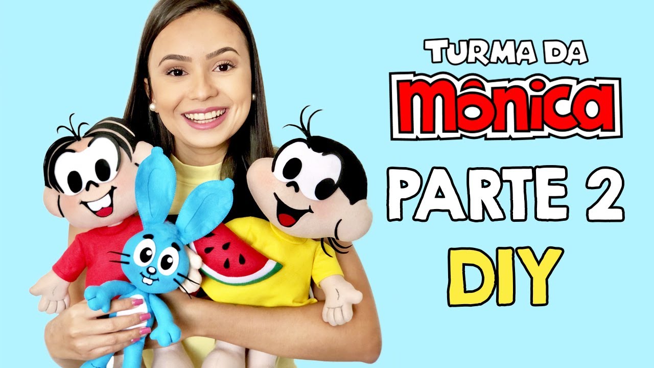 Como Fazer Mônica e Magali em Feltro | Moldes Gratuitos