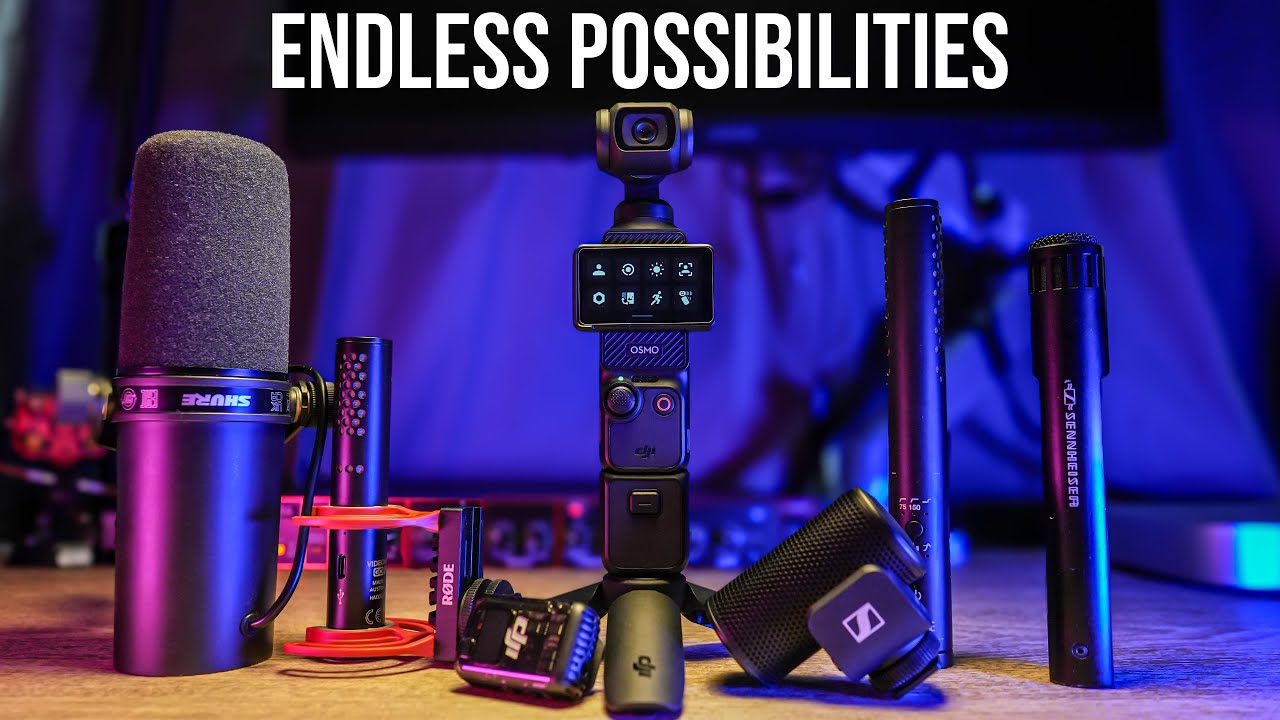 Используйте любой микрофон с DJI Osmo Pocket 3 — SM7B, MKH 50, Dji Mic 2, Videomic NTG