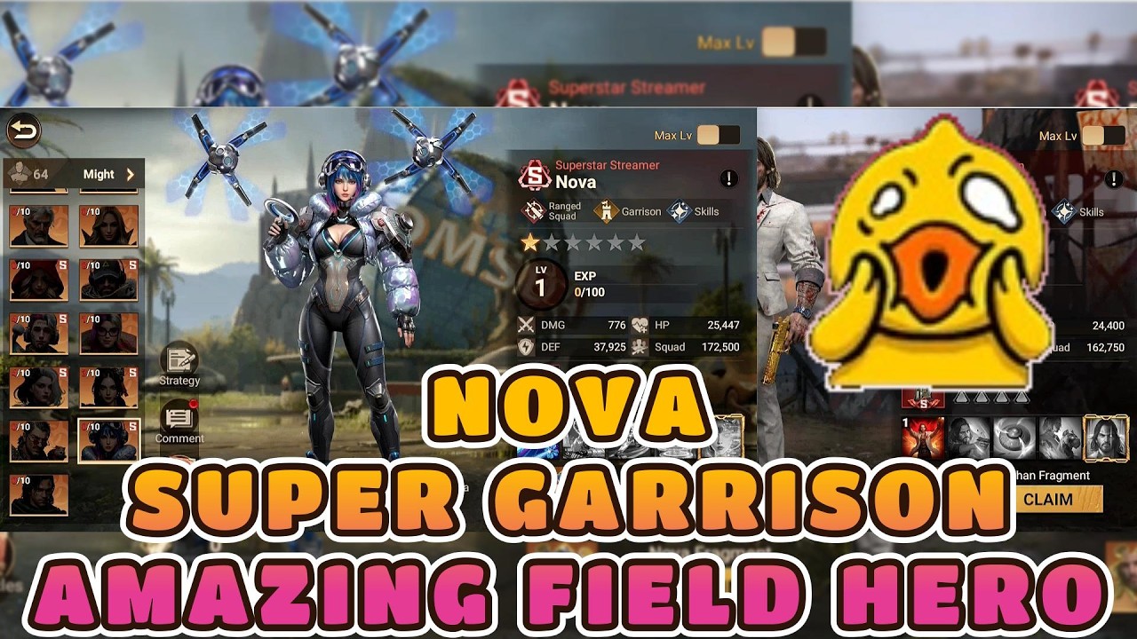 Nova Hero Review | Super Power Ranged Garrison and Field | Amazing new Hero