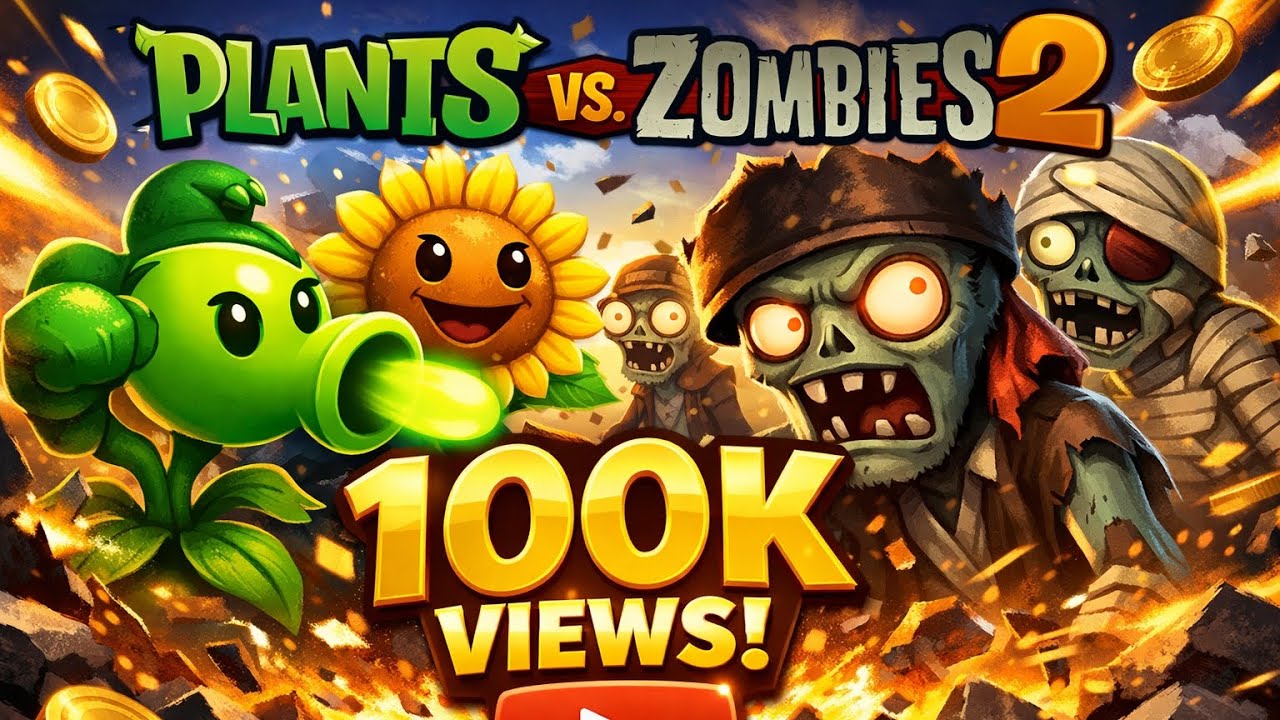 Plant vs zombies 2 gameplay /100k views