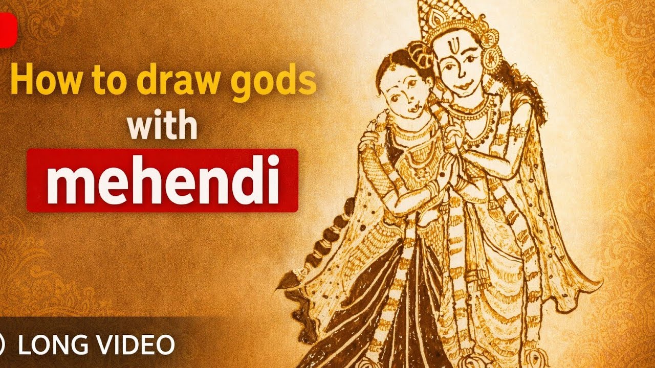 How to Draw Gods with Mehendi | Simple & Easy Step by Step Tutorial