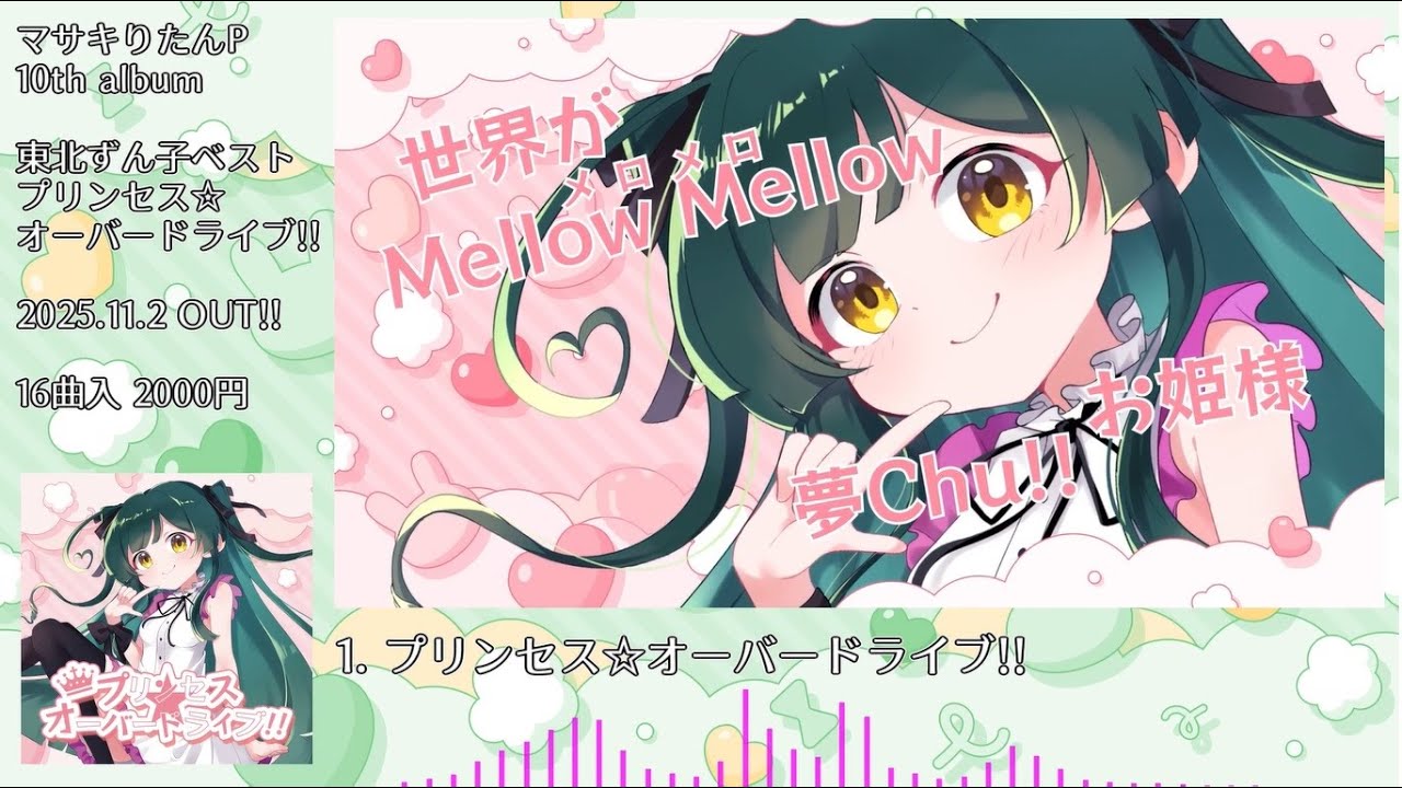 10th Album「プリンセス☆オーバードライブ!!」クロスフェード