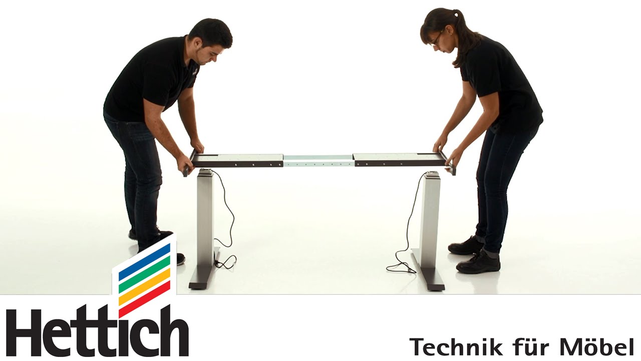 Hettich LegaDrive Systems: Montage eines elektromotorisch verstellbaren Tisches