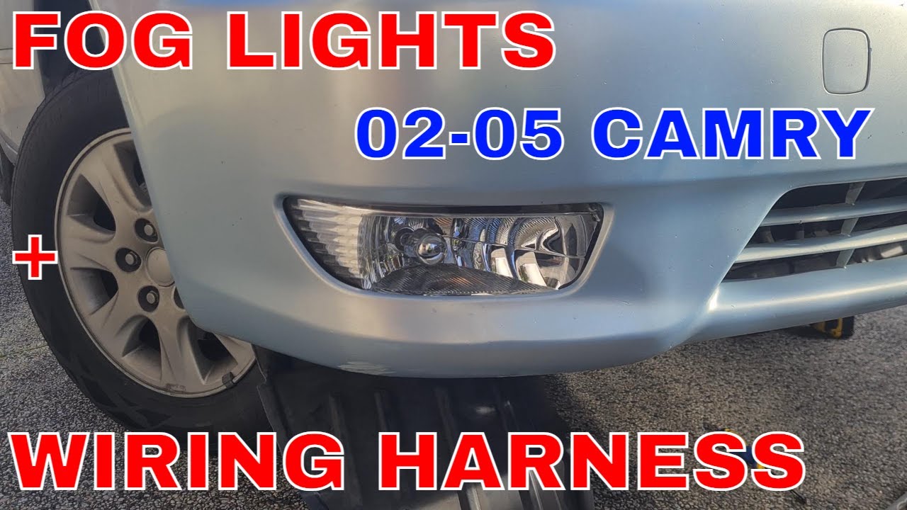 02-05 Toyota Camry ACV36R противотуманные фары установка с жгутом проводов 9006 галогенные лампы