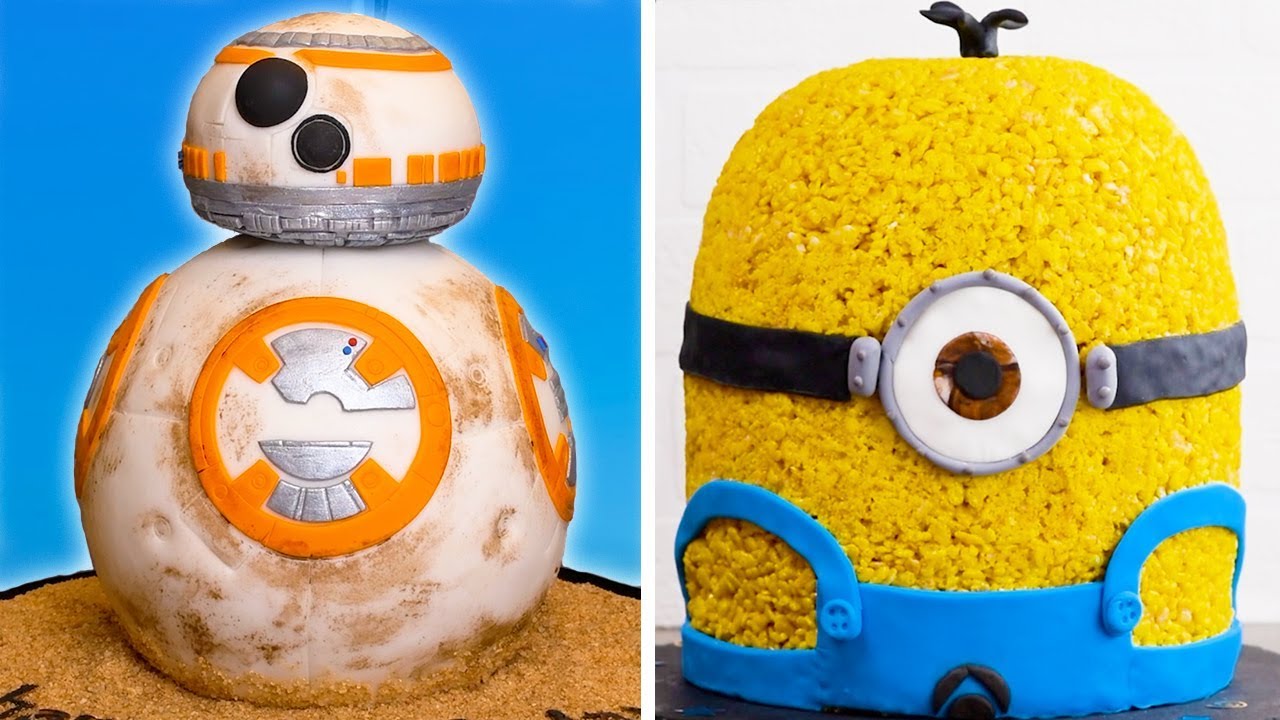 Movie Themed Cake Decoration Ideas | BB-8 Star Wars Cake & Minion Cake by So Yummy