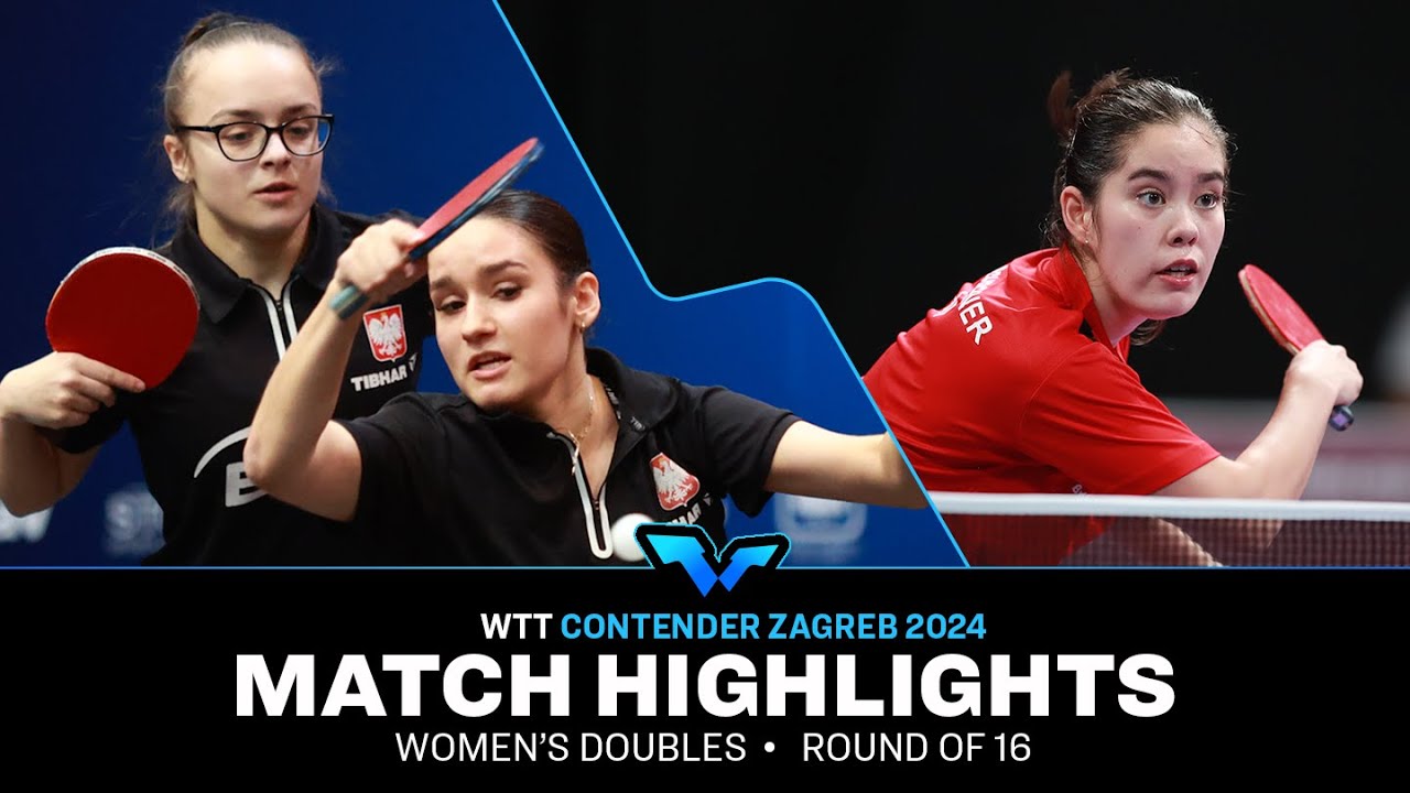 Anna Brzyska/Zuzanna Wielgos vs Franziska Schreiner/Sophia Klee | WD R16 | WTT Contender Zagreb 2024