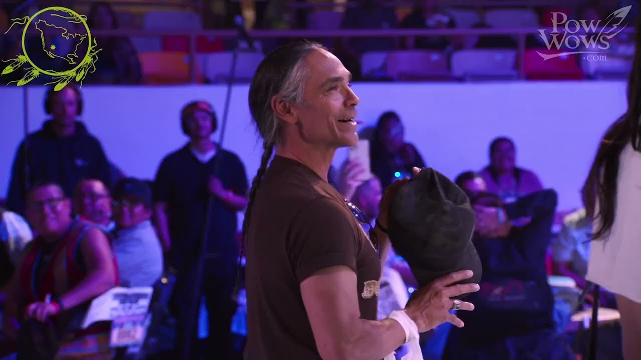 Zahn McClarnon & Jessica Matten From Dark Winds - 2025 Gathering of Nations Pow Wow
