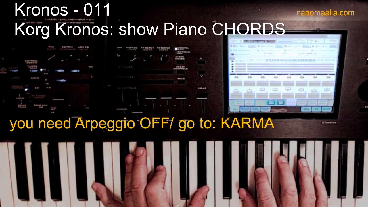 Korg Kronos (a) Tutorial 011 - Show Piano CHORDS