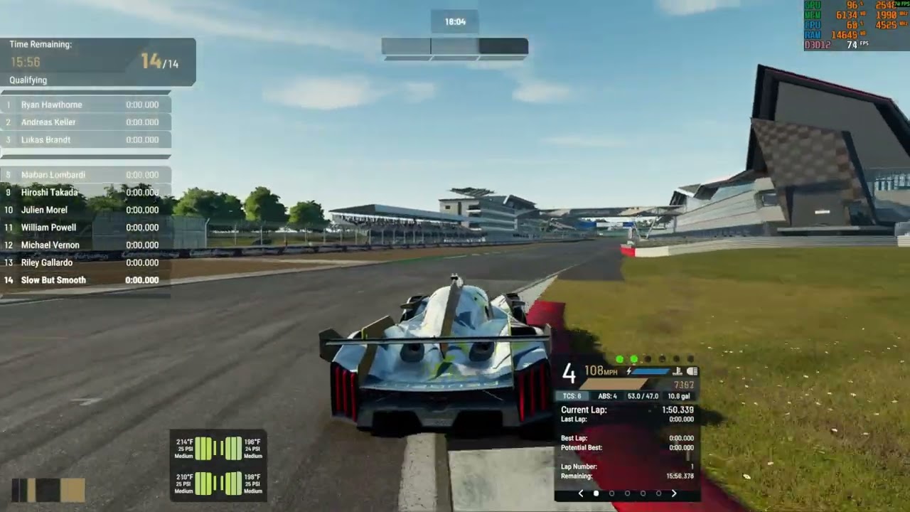 Project Motor Racing Peugeot LMDH at Silverstone - PC Controller Gameplay Testing 1.7, Pretty Good!