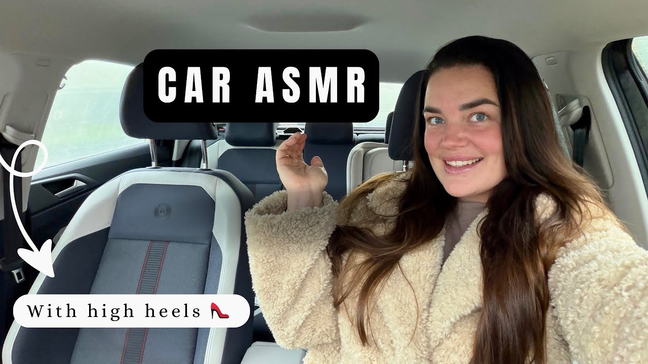 Car asmr  | high heels pedal pumping | handbrake sounds 
