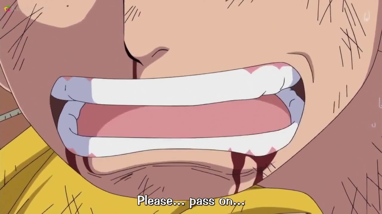 ACE last word to LUFFY 😭😭