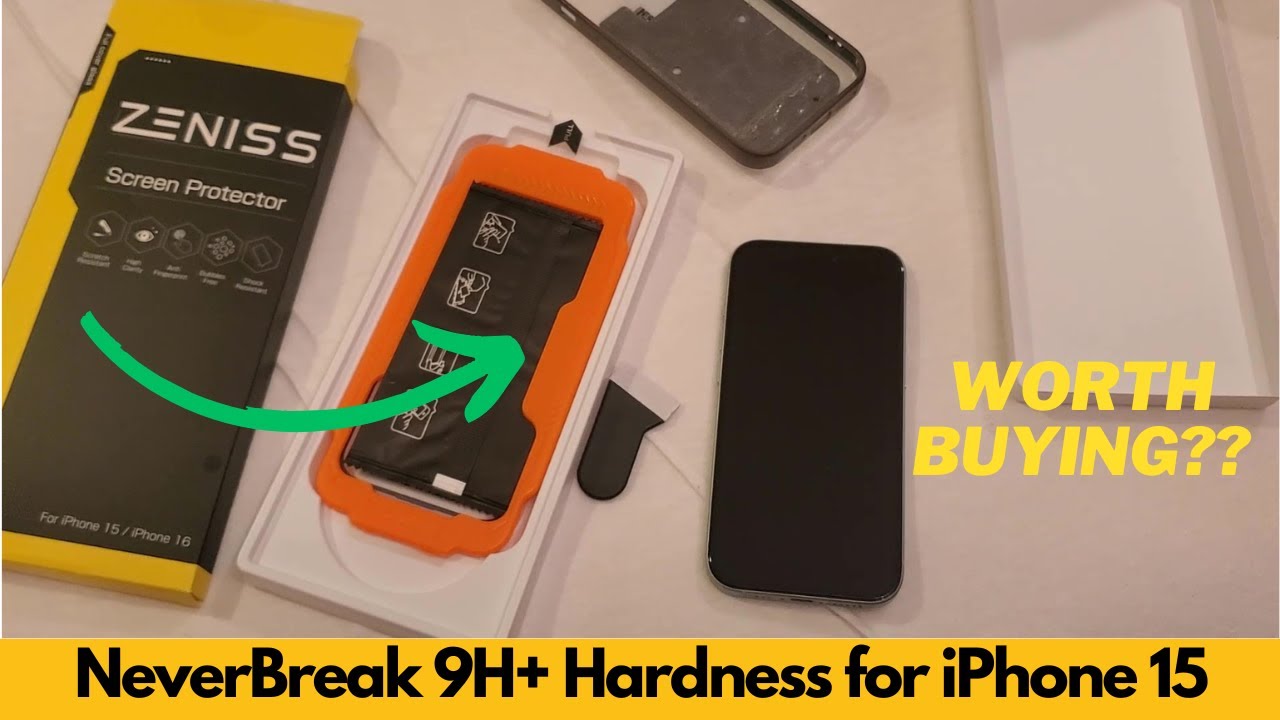 Zeniss NeverBreak 9Hplus Hardness for iPhone 15 Pro Max Screen Protector Military Grade - Worth It?