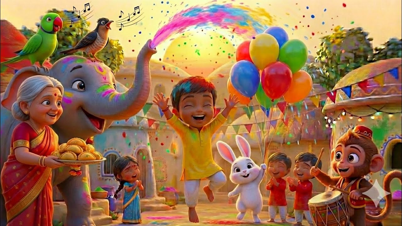 होली आई होली आई।।holi aayi holi aayi ।।holi aayi re ।। holi aayi holi aayi rhymes ।।holi aayi holi 