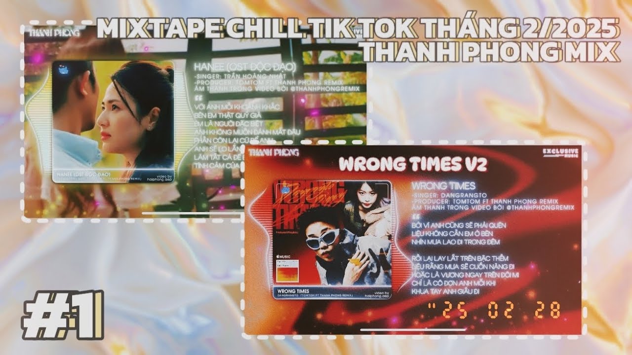 [MIXTAPE] HANEE, WRONG TIMES VER2, NƠI NÀY CÓ ANH | NHẠC HOT TIK TOK THÁNG 2/2025 | THANH PHONG MIX