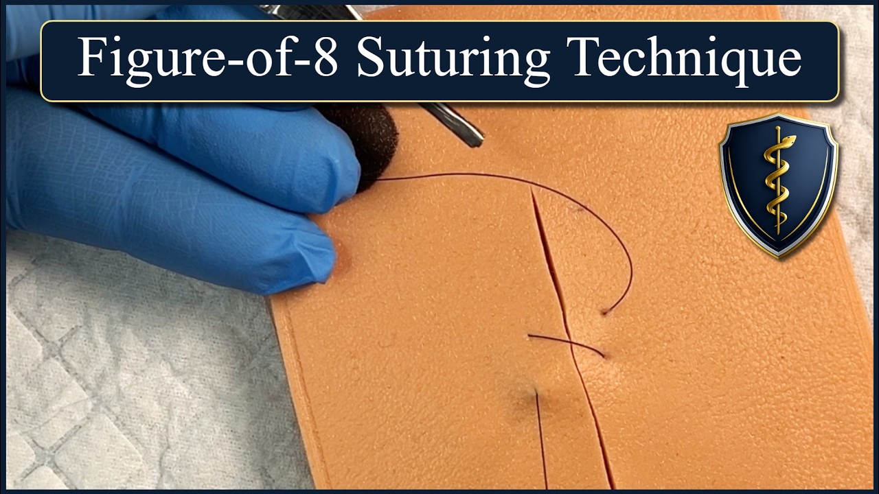 Figure-of-8 or Cruciate Suturing - Quick Demo in HD!