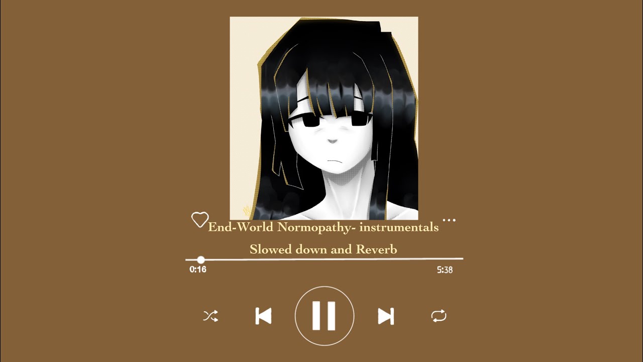 End-World Normopathy- instrumentals (slowed down and reverb)