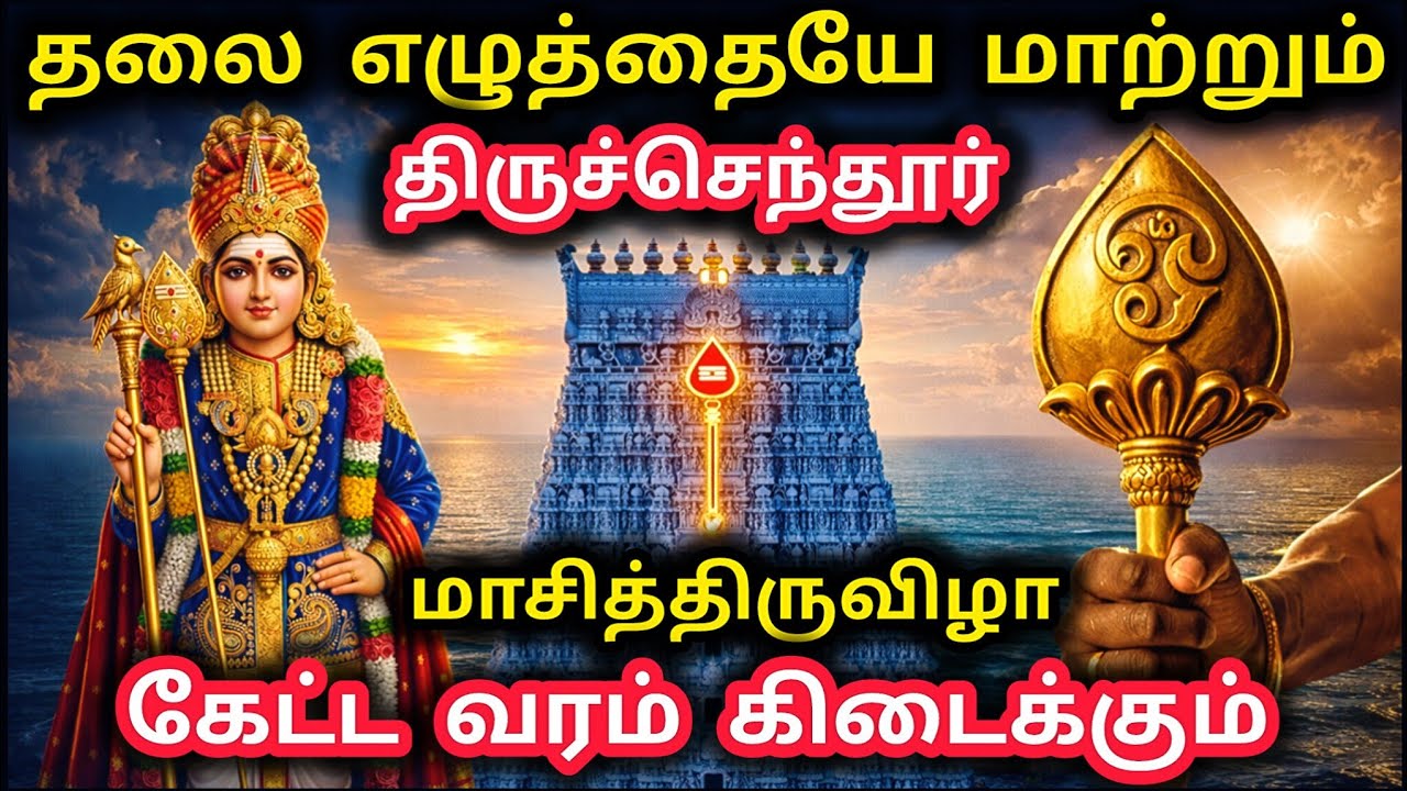 தலையெழுத்தையே மாற்றும் திருச்செந்தூர் முருகன் கோவில் வரலாறு! மாசி திருவிழா 2026 Tiruchendur Murugan