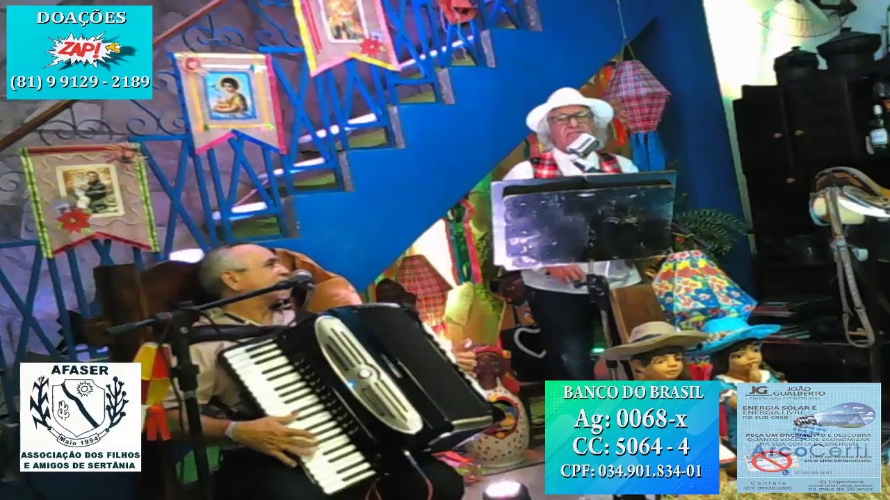 Live Hugo Araújo, Chico Arruda e Zezinho AFASER 27/06/20
