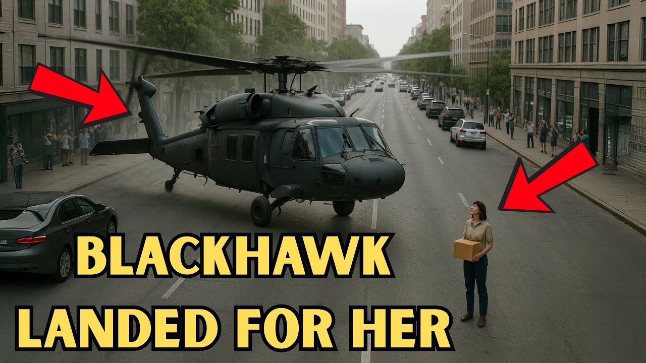 They Kicked Her Off the Base Without a Word — Then a Blackhawk Landed Just for Her