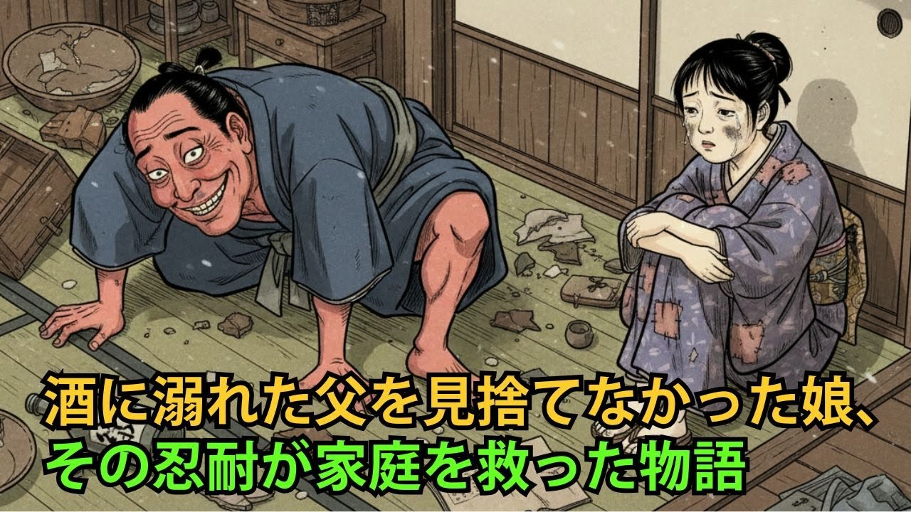酒に溺れた父を見捨てなかった娘、その忍耐が家庭を救った物語| 野談 | 伝説 | 昔話 | 説話 | 民話