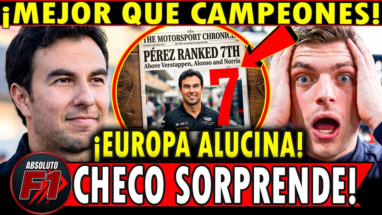 🚨CHECO P&Eacute;REZ SUPERA a CAMPEONES del MUNDO en SUZUKA y la PRENSA BRIT&Aacute;NICA no lo puede NEGAR 🇲🇽🔥